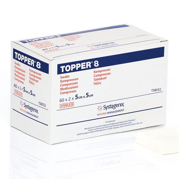 Topper 8 Systagenix  Sterile  10 x 10 cm, 75 x 2 Pcs.