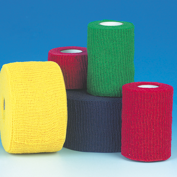 Cohesive Gauze Bandage Green, 4 cm x 4 m, 1 Piece