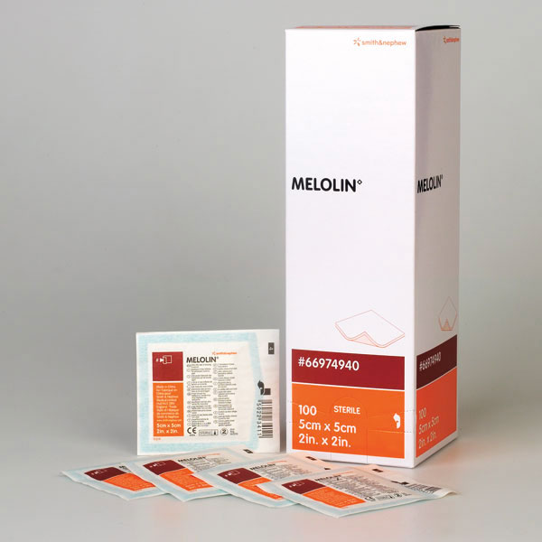 Melolin Smith & Nephew  5 x 5 cm, 100 Pcs.