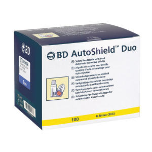 BD Autoshield Duo Safety Pen Needle. Various Sizes