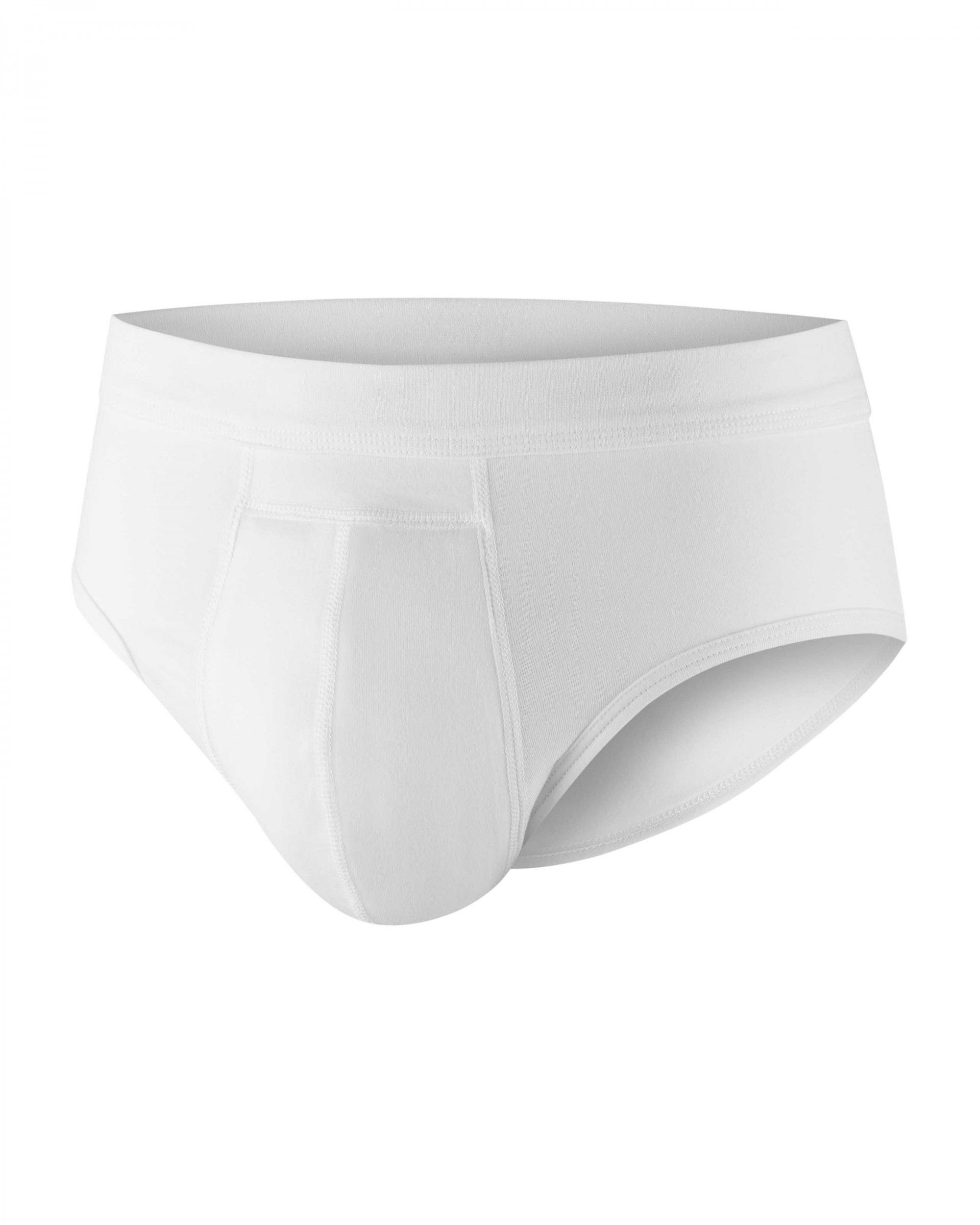 Men's Cotton Washable Incontinence Slip - White - Image 4