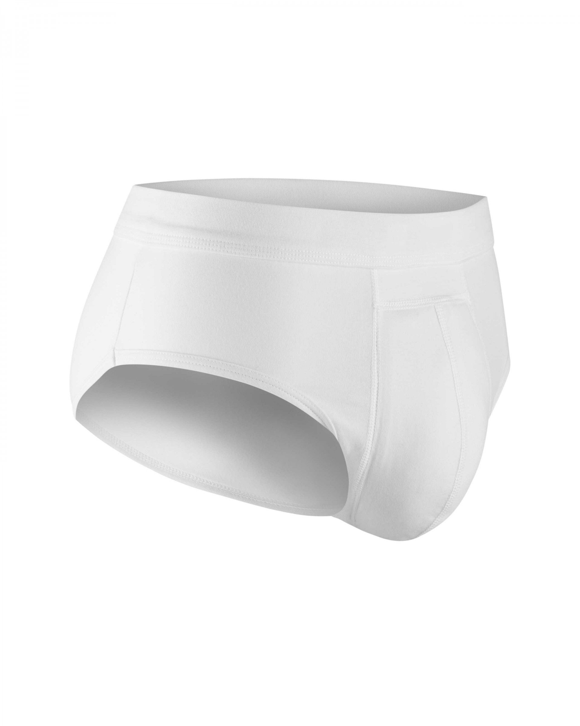 Men's Cotton Washable Incontinence Slip - White - Image 7