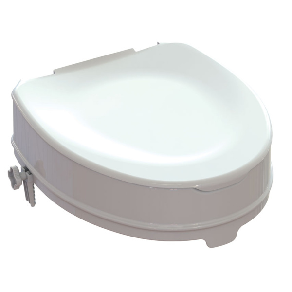 Raised Toilet Seat With Fixing System - Height 10 cm