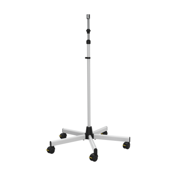 Provita Single-Handed Height Adjustable Stand With Base, Twin Castors 50 Mm