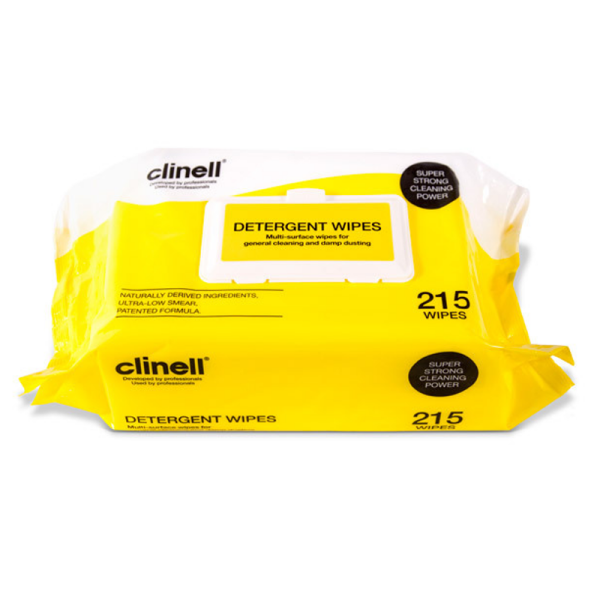 Clinell Detergent Multi-Surface Wipes (Pk 215)