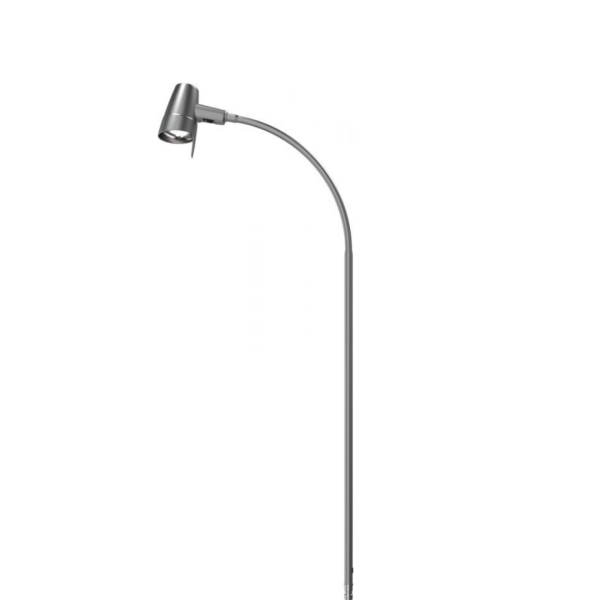 Provita Lamp With Flexible Gooseneck Arm, Long Version, Silver (Halogen)