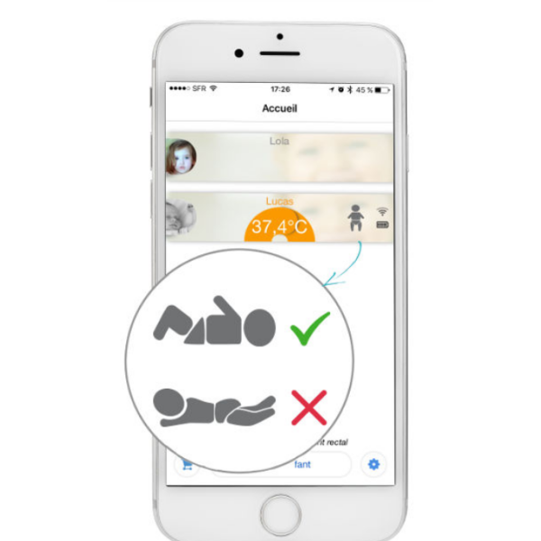 Baby Thermometer - Smart Temperature Monitor & Sleep Position Detector - Image 2