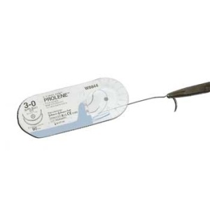 Suture Prolene 3/8 Circle Prime (45cm 4-0 Gauge) x 24 19mm Rca Needle Blue