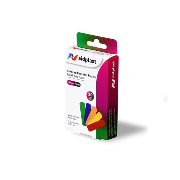 Aidplast Plasters Colored 19mm x 72mm (20)