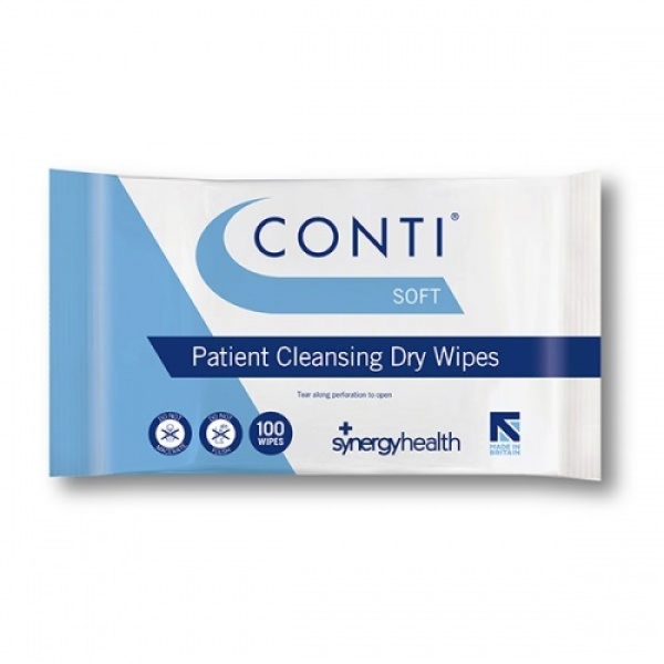 100 x Conti Soft Dry Patient Cleansing Wipes (300 x 350mm)