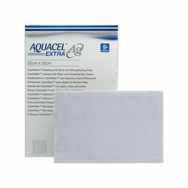Aquacel Ag Plus Dressings Convatec  20 x 30 cm, 5 Pcs.
