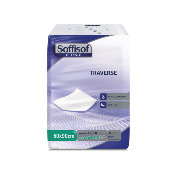 Soffisof Absorbent Bed Pads. 90 Pieces Size: 60x90 cm
