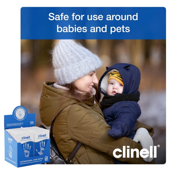 Clinell (100) Antimicrobial Hand Wipes - Single or Pack of 6 - Image 4