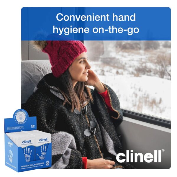 Clinell (100) Antimicrobial Hand Wipes - Single or Pack of 6 - Image 5