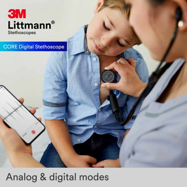 3M Littmann Core Digital Stethoscope Rainbow Chestpiece - Image 2