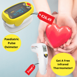 Paediatric Pulse Oximeter - Red or Yellow