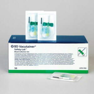 Vacutainer Bd Safety Lok  Green, 21 G, 21 G (0.8 x 19 mm), 30 cm Tube, Without Luer Adapter, 50 Pcs.