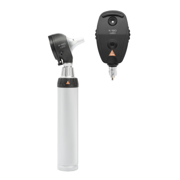 Heine K180 2.5v LED F.O. Diagnostic Set, Otoscope / Ophthalmoscope Beta Handle, 4 tips, Hard Case