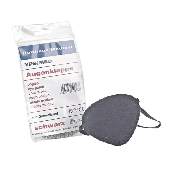 YPSIMED Eye Patch Oval with Elastic Band - Black (1)