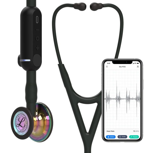 3M Littmann Core Digital Stethoscope Rainbow Chestpiece