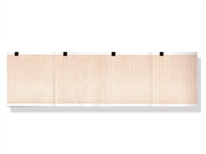 ECG Thermal Paper 80 x 70mm (300 Sheet Pack)- Orange Grid for Schiller AT 101