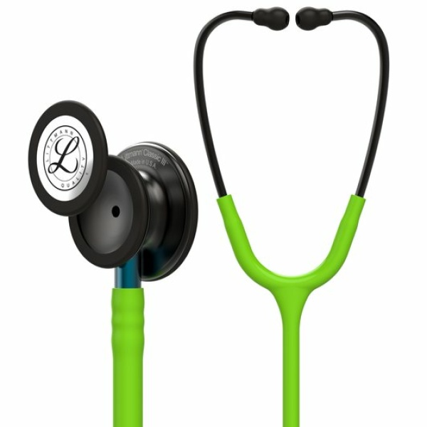 Stethoscope Littmann Classic III - Lime Green -Smoke & Blue Stem 5875