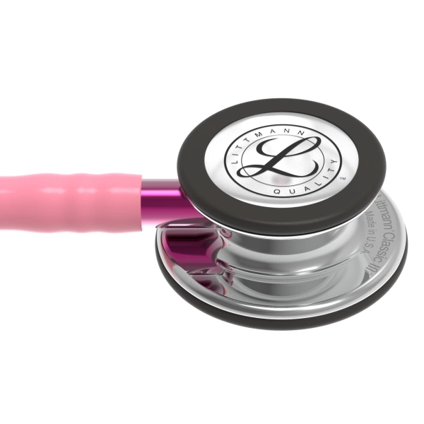 Stethoscope Littmann Classic III - Bubblegum/Pearl Pink & Chrome Chestpiece - Image 2