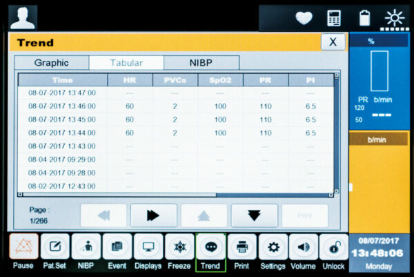 Patient Monitor with Optional CO2 Monitoring BT-770 - Image 6