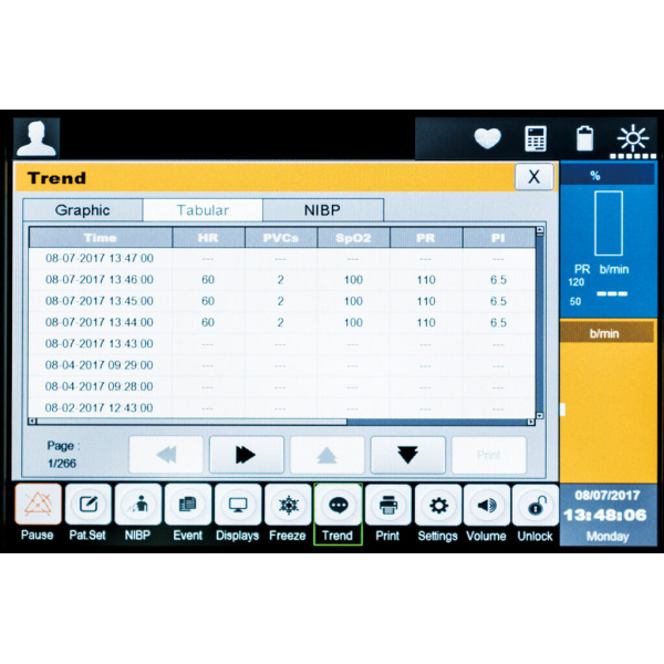 Patient Monitor with Optional CO2 Monitoring BT-770 - Image 6