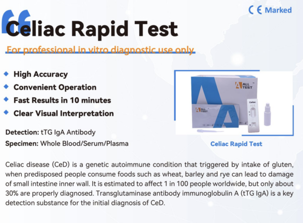Coeliac Disease (Gluten Intolerance) Rapid Test - Image 2