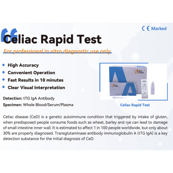 Coeliac Disease (Gluten Intolerance) Rapid Test - Image 2