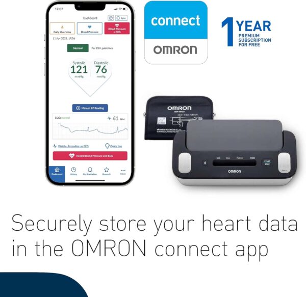 Omron Complete BP and ECG Measurement With AFib (22 to 42cm Cuff) - Image 5
