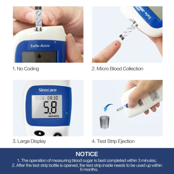 Free Blood Glucose Monitor & Lancets + 50 Glucose Test Strips – Diabetes Testing Kit - Image 7