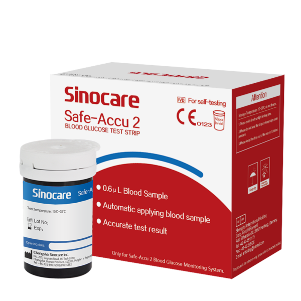 50 x Strips For Sinocare Blood Glucose