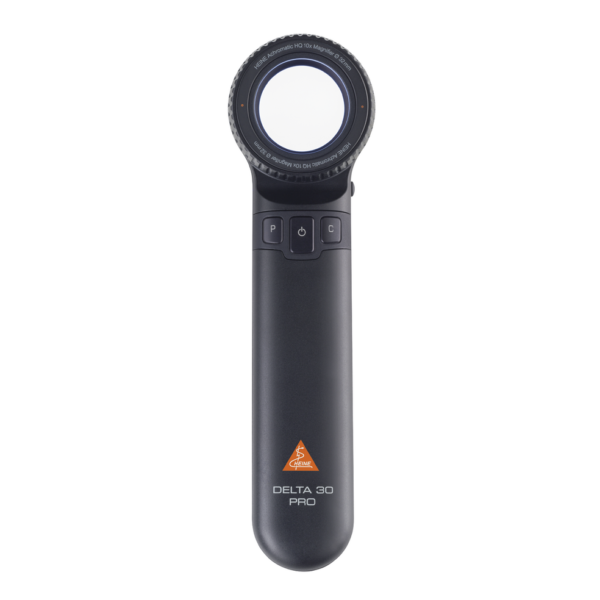Heine Delta 30 Pro Dermatoscope With Contact Plate, Scale, E4 USBC Cable and Case (UK 3 Pin Plug)
