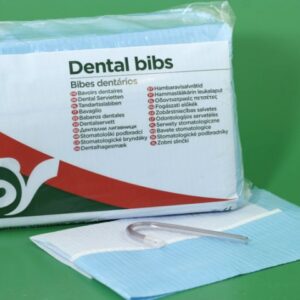 Dental Bibs, Blue, Non Sterile 45x32cm (100)