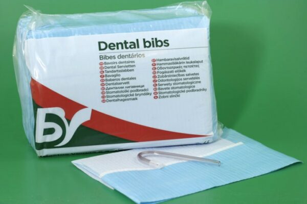 Dental Bibs, Blue, Non Sterile 45x32cm (100)
