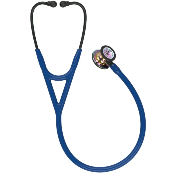 Littmann Cardiology IV Stethoscope - Navy Blue With Rainbow Chestpiece 6242 - Image 2