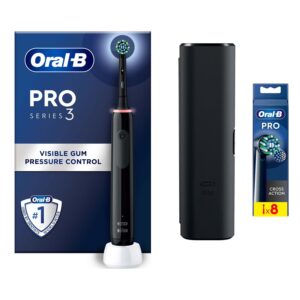 Oral-B PRO 3 Crossaction Black + Travel case