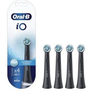 Oral-B iO Ultimate Clean Black 4ct Refill Heads