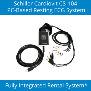 Schiller Cardiovit CS-104 PC Based Resting ECG System - Quarterly Rental