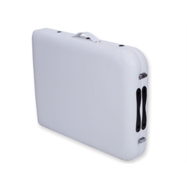 2 Section Foldable Aluminium Portable Couch / Massage Table - White - Image 3