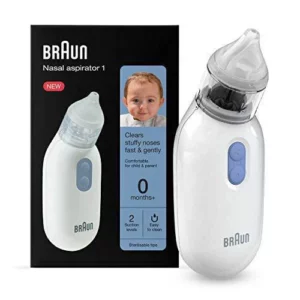 Braun Nasal Aspirator - Fast and Gentle, Easy Use for All Ages - White