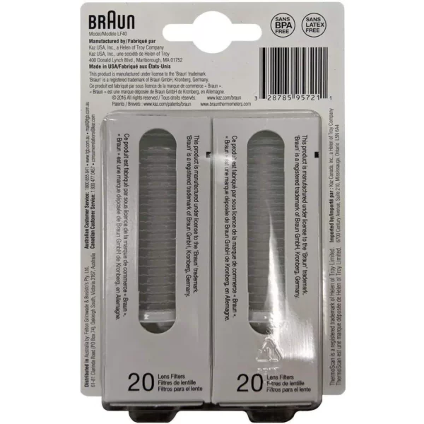Braun LF40 ThermoScan Lens Filter Refills for Ear Thermometers - Pack of 40 - Image 4