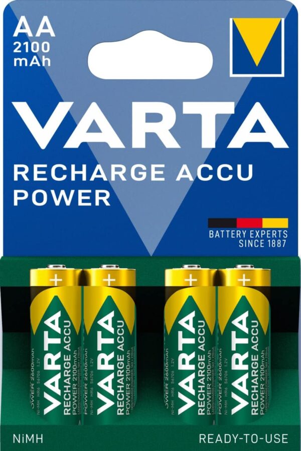 Varta 5719 rechargable AA Battery 2600mAh (4) - Image 2