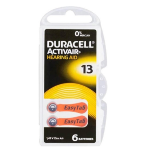 Duracell Activair Hearing Aid Battery DA 13 (6)