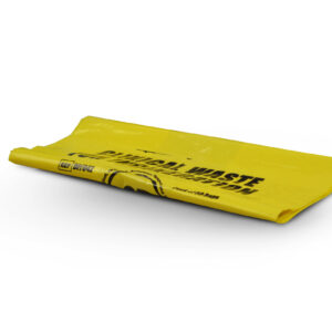 Yellow Clinical Waste Bags X 10 -  (28cm X 48cm X 40cm)