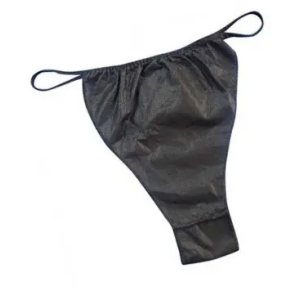 Disposable Black Thong 50 Pack