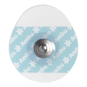 AMBU white sensor WS electrode solid gel 36X40MMSnap on stud (50) (ECG long monitoring)