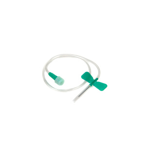 Scalp Vein Butterfly Infusion Set 21gx100 Gr Winged Infusion Set 3/4"" 19mm Green